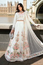 3 Piece Embroidered Raw Silk Suit