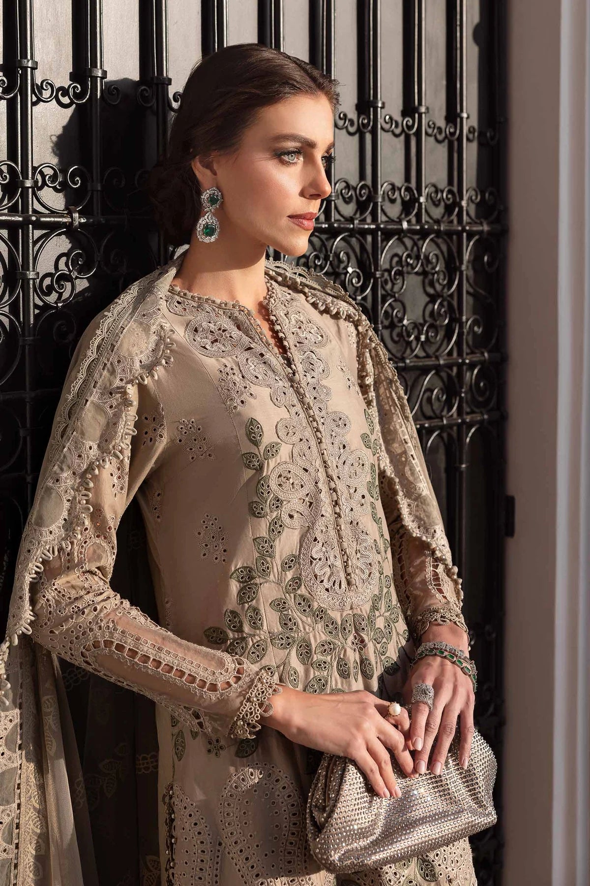 3 Piece Embroidered Lawn Suit | D-2503-A