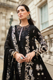 3 Piece Embroidered Raw Silk Suit