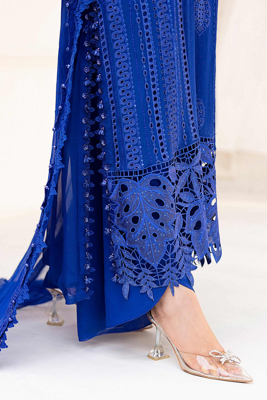 3 Piece Embroidered Chiffon Suit | MPC-25-103