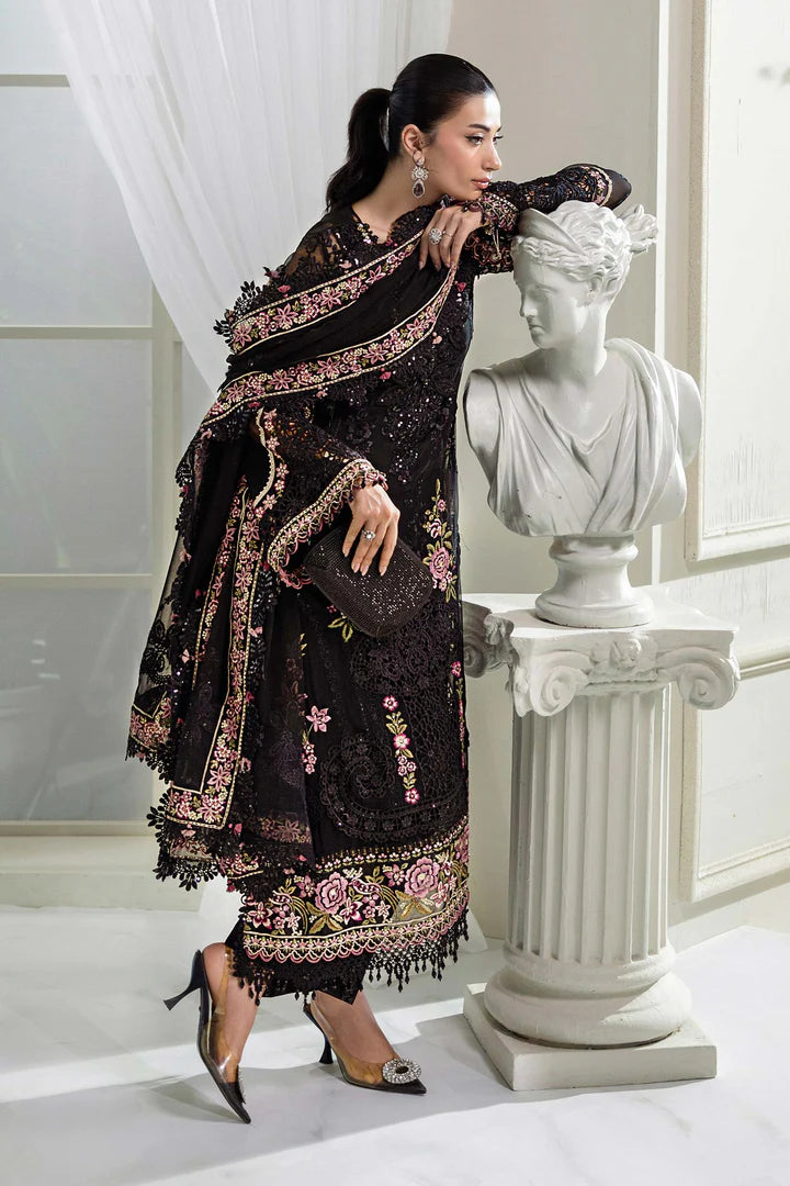 3 Piece Embroidered Chiffon Suit | MPC-25-104
