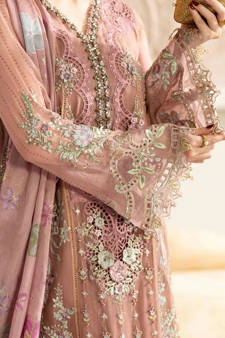 3 Piece Embroidered Chiffon Suit | MPC-25-105
