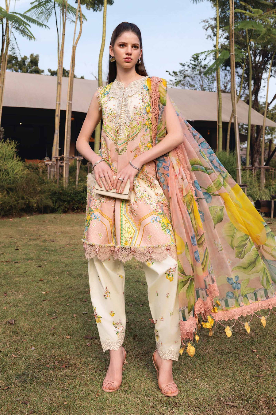 3 Piece Embroidered Lawn Suit