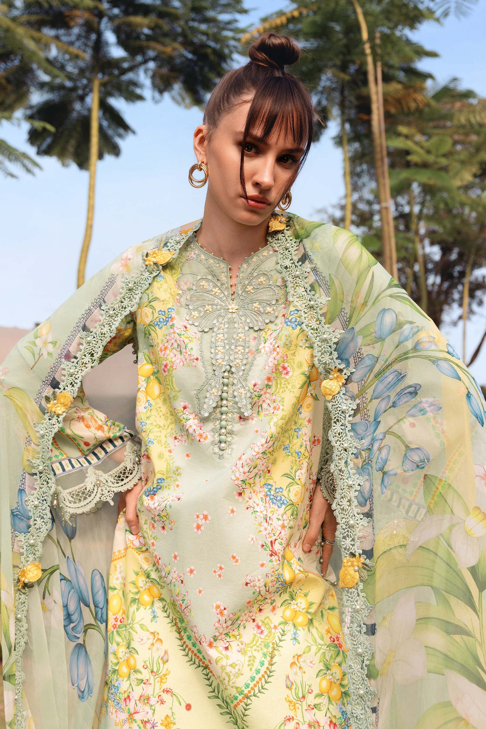 3 Piece Embroidered Lawn Suit