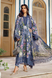 3 Piece Embroidered Cambric Suit | MPT-2708-B
