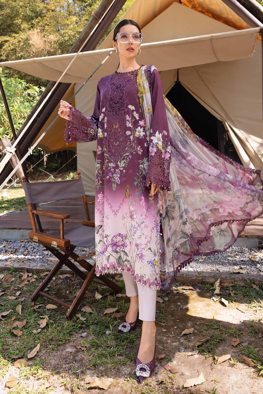 3 Piece Embroidered Lawn Suit