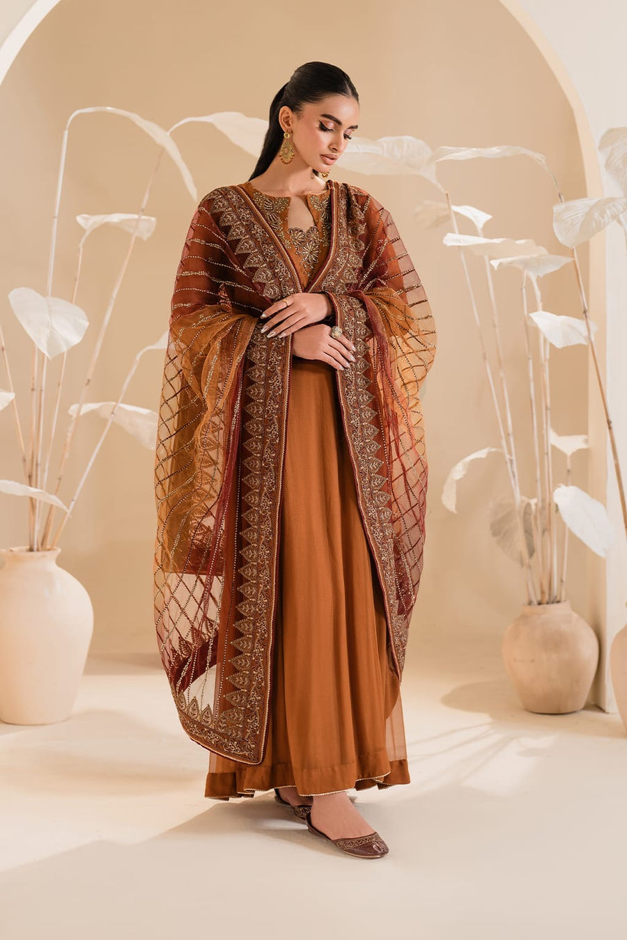 IP-285 EMBROIDERED CHIFFON