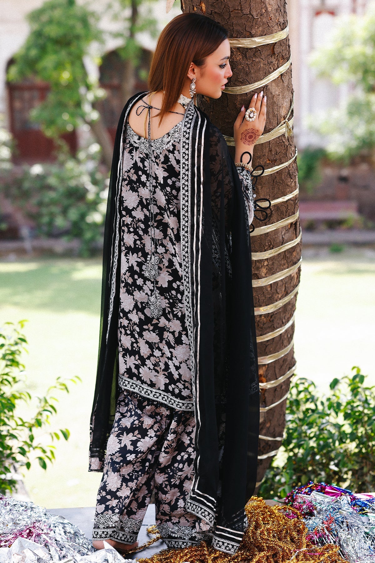 3-pc Unstitched Chiffon Collection VSL25-15