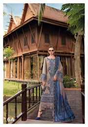 3 Piece Embroidered Twill Linen Suit