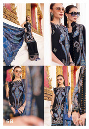 3 Piece Embroidered Twill Linen Suit