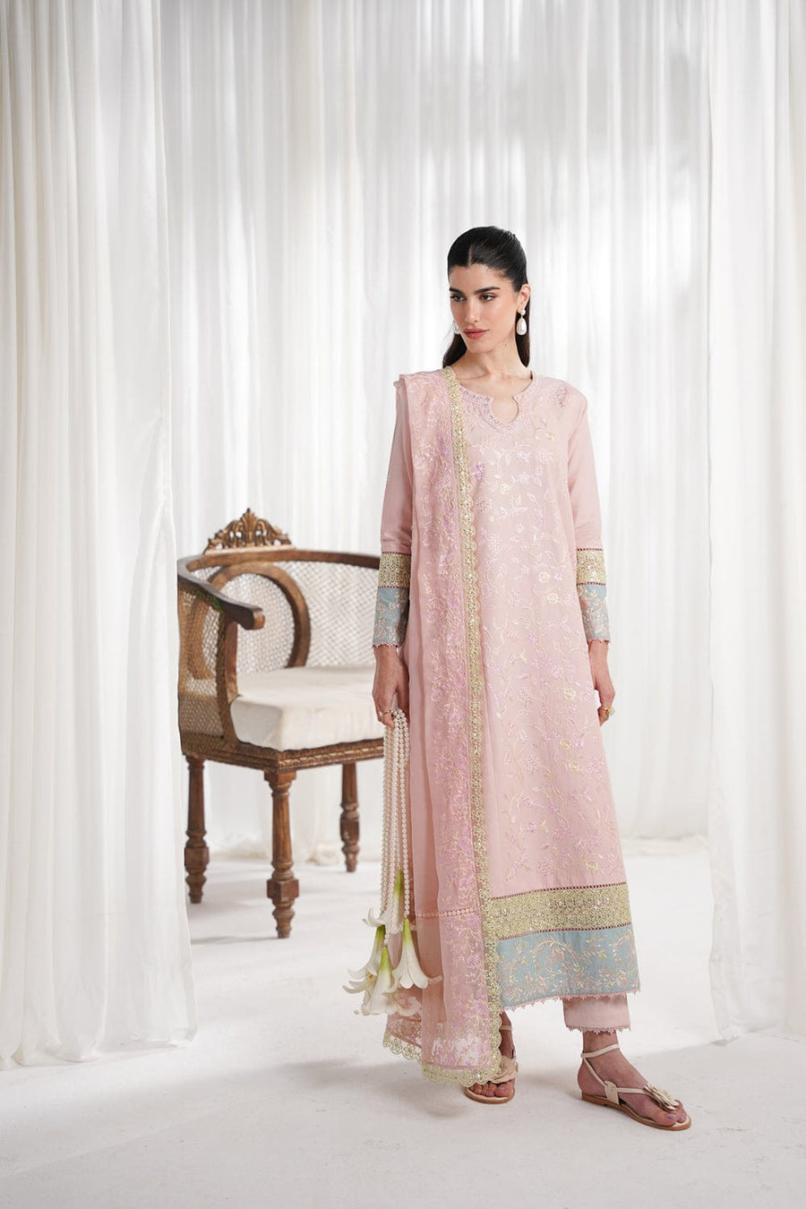 Luxury Embroidered Lawn Shirt
