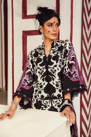 3 Piece Embroidered Cambric Suit | MPT-2704-B