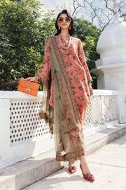 3 Piece Embroidered Linen Suit |  MPT-2707-A