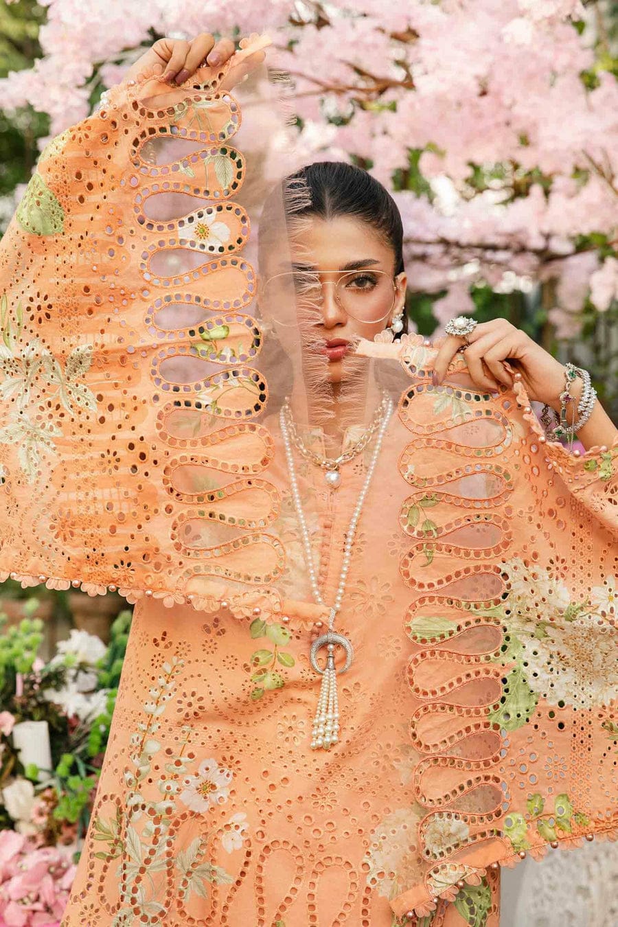 3 Piece Embroidered Lawn Suit | MPT-2602-A