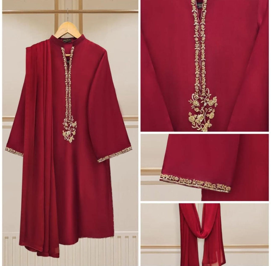 Agha noor Silk net 3 piece