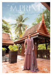 3 Piece Embroidered Twill Linen Suit