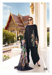 3 Piece Embroidered Twill Linen Suit