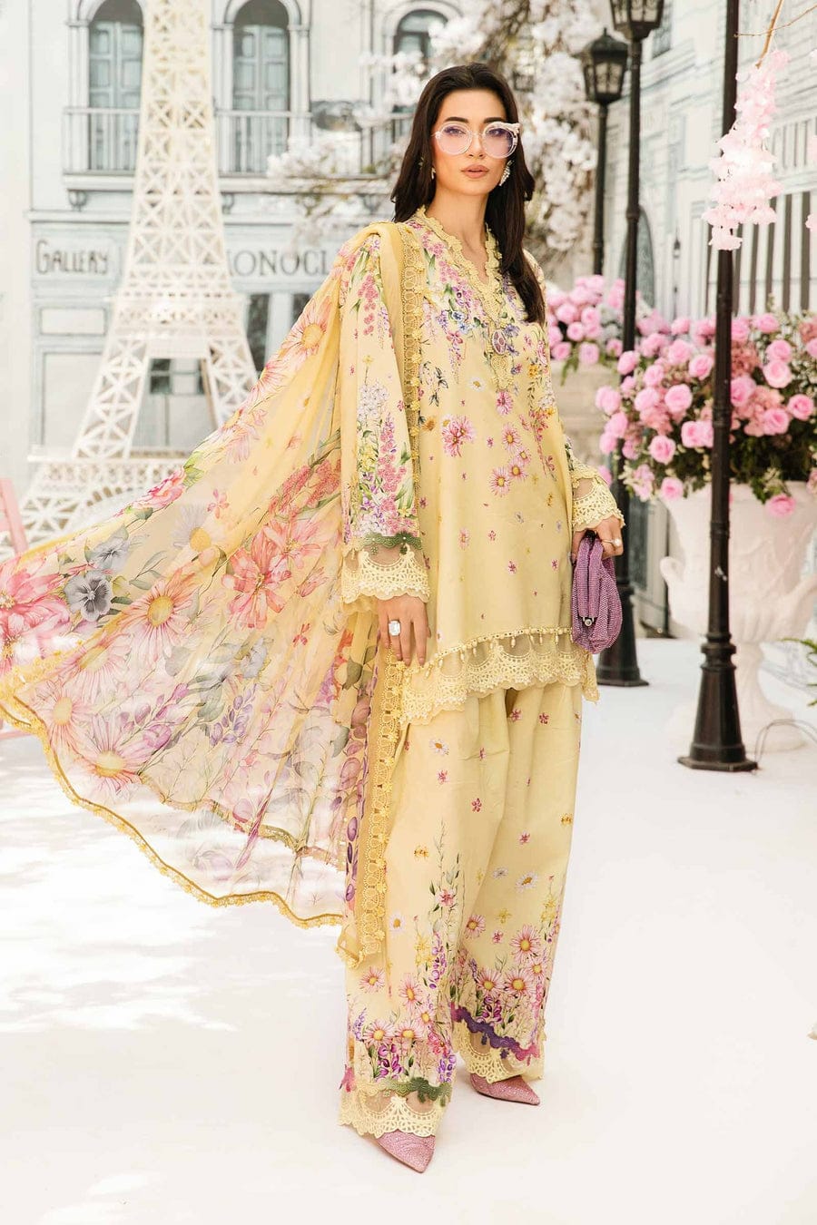 3 Piece Embroidered Lawn Suit | MPT-2603-A