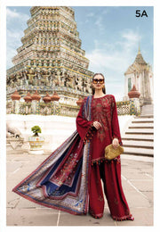 3 Piece Embroidered Twill Linen Suit