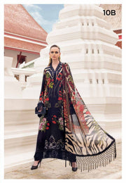 3 Piece Embroidered Linen Suit