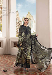 3 Piece Embroidered Linen Suit